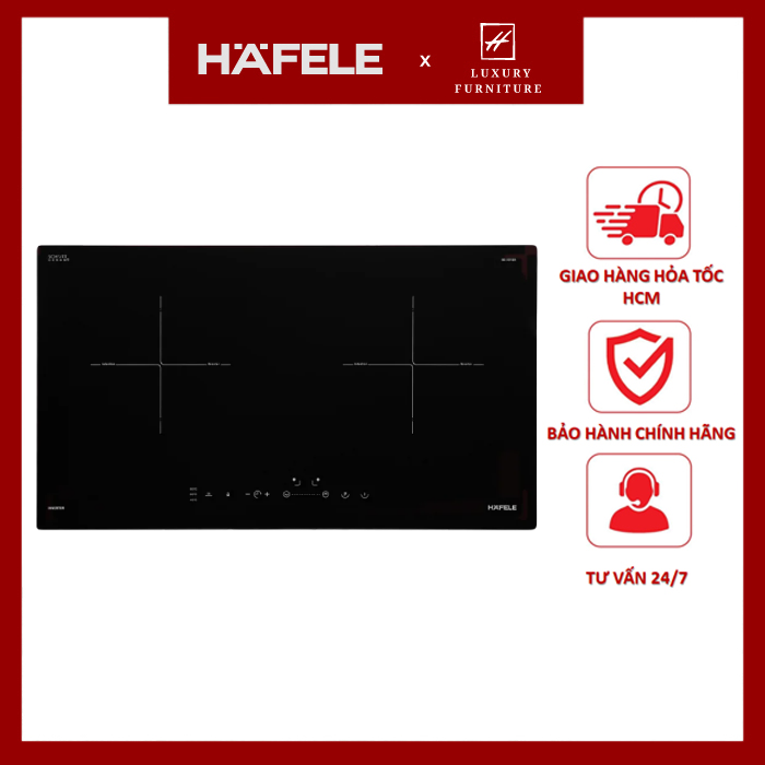 Miễn phí lắp đặt - bh 3 năm - bếp từ đôi lắp âm hafele hc-i2712a - hàng chính hãng