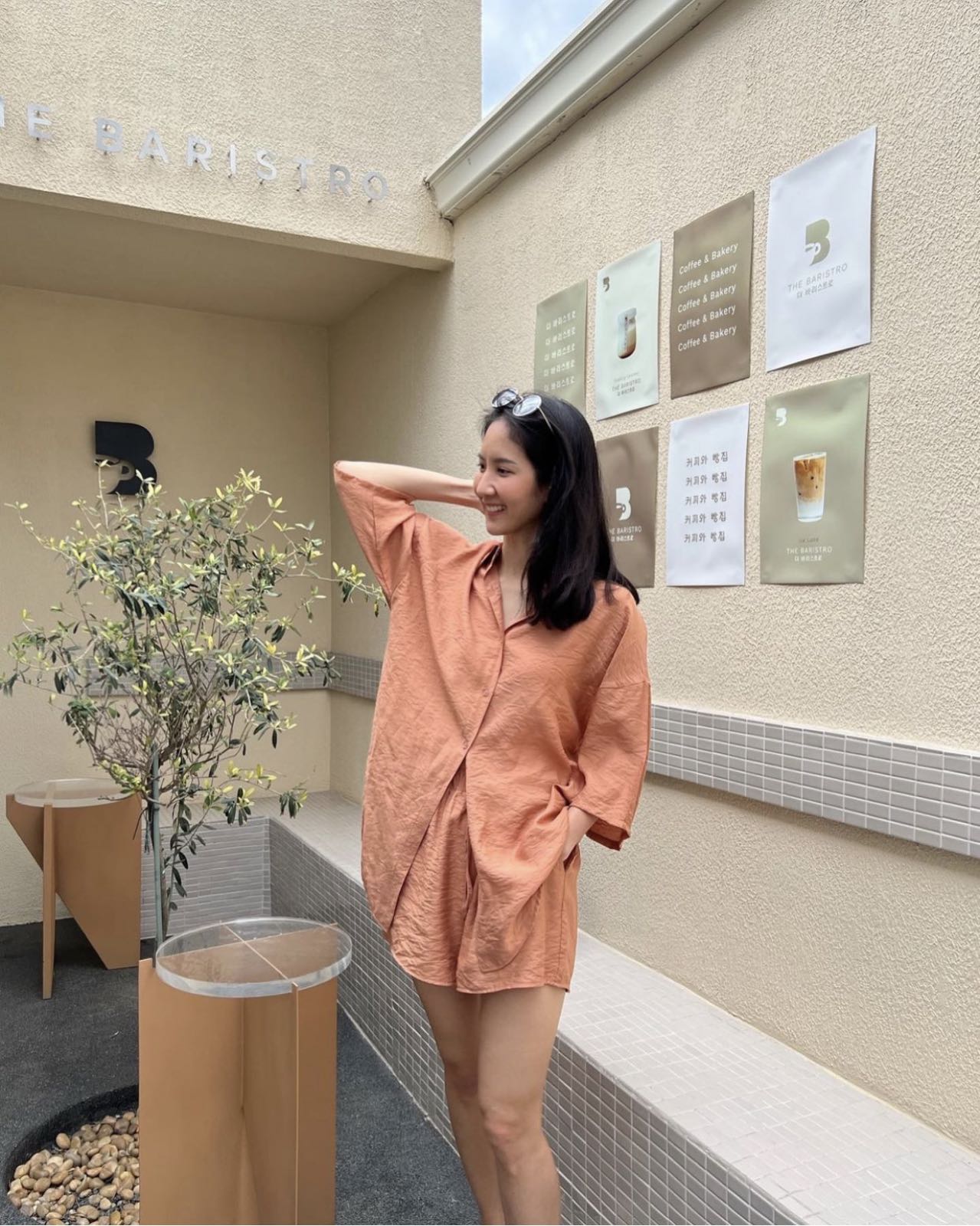 SAC- Set áo sơ mi tay lỡ quần short Valvyn Set