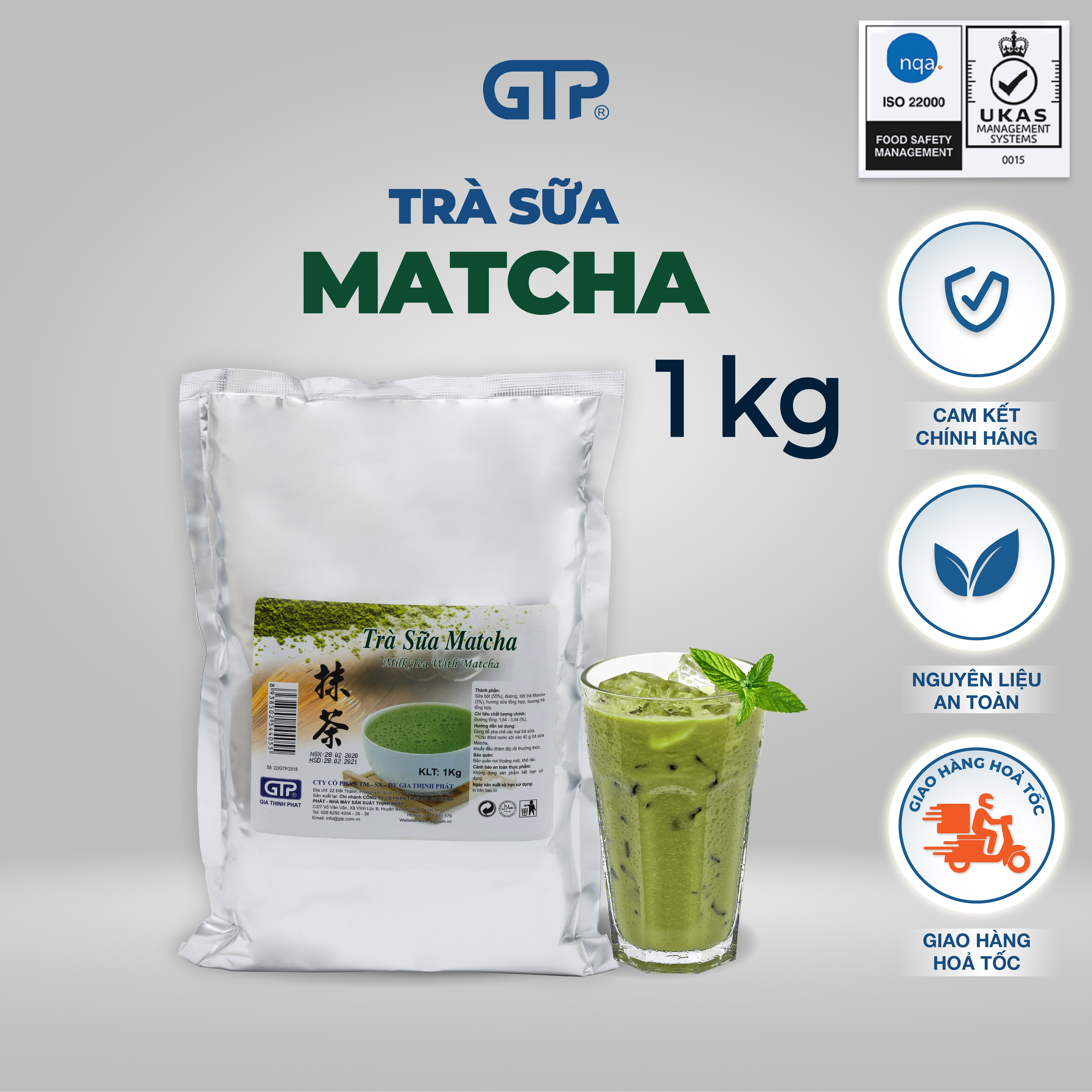 Trà sữa hòa tan Matcha