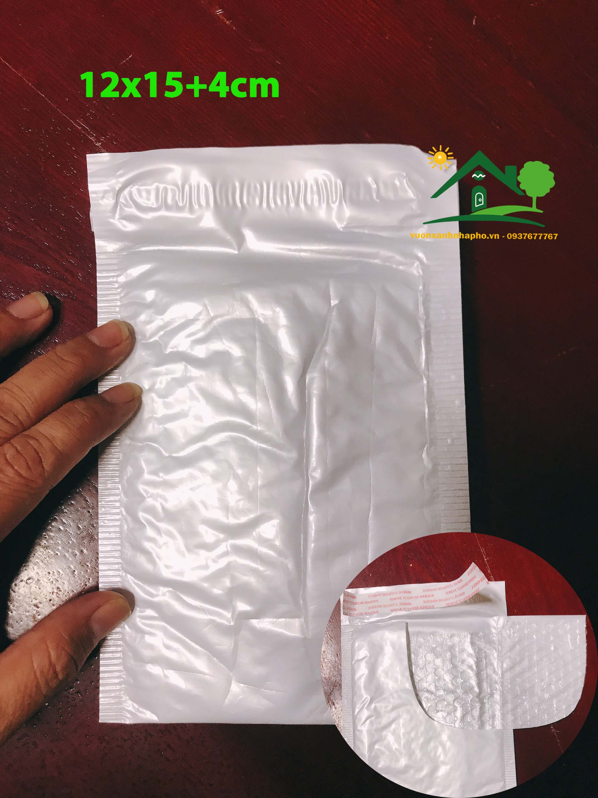 Combo 10 túi bóng khí miệng dán gói hàng chống sốc, bảo vệ sản phẩm có 6 size chọn lựa