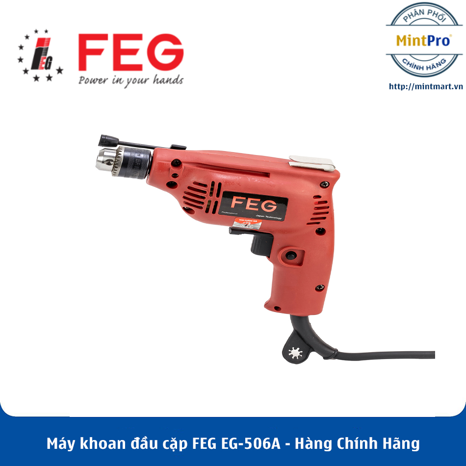 Máy khoan đầu cặp feg eg-506a - hàng chính hãng