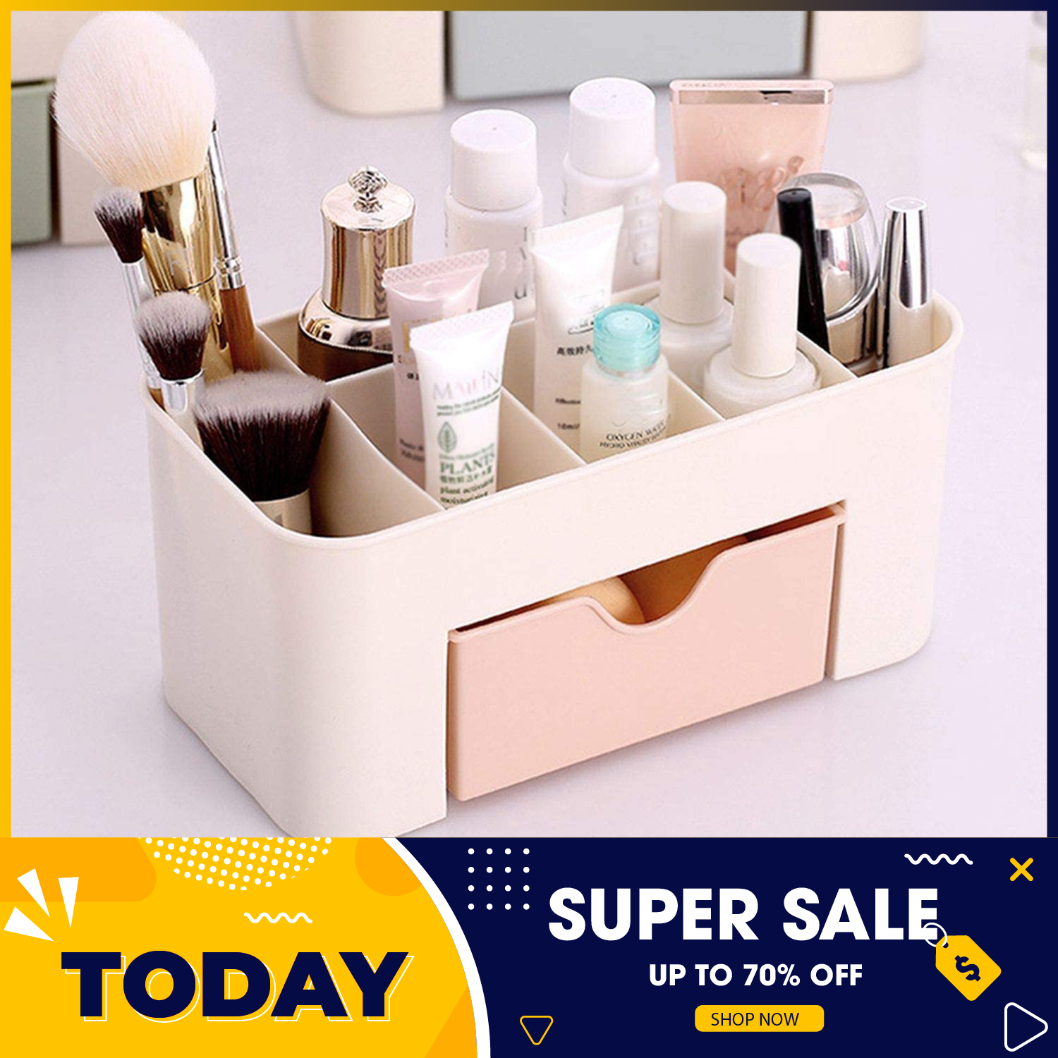 Tủ đựng mỹ phẩm mẫu mới giá rẻ - Hộp Nhựa Đựng Mỹ Phẩm Có Ngăn Kéo, tủ mini đựng mỹ phẩm - Kệ đựng mỹ phẩm cao cấp siêu tiện dụng