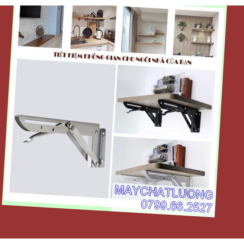 Bản lề gấp thông minh inox 20 25 30 40cm 45cm, 50cm -bộ 2 cái chụi lực 80kg