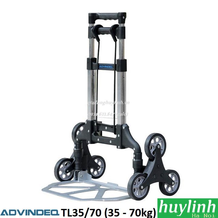 Xe kéo đẩy leo cầu thang 6 bánh rút gọn ADVINDEQ TL-35/70