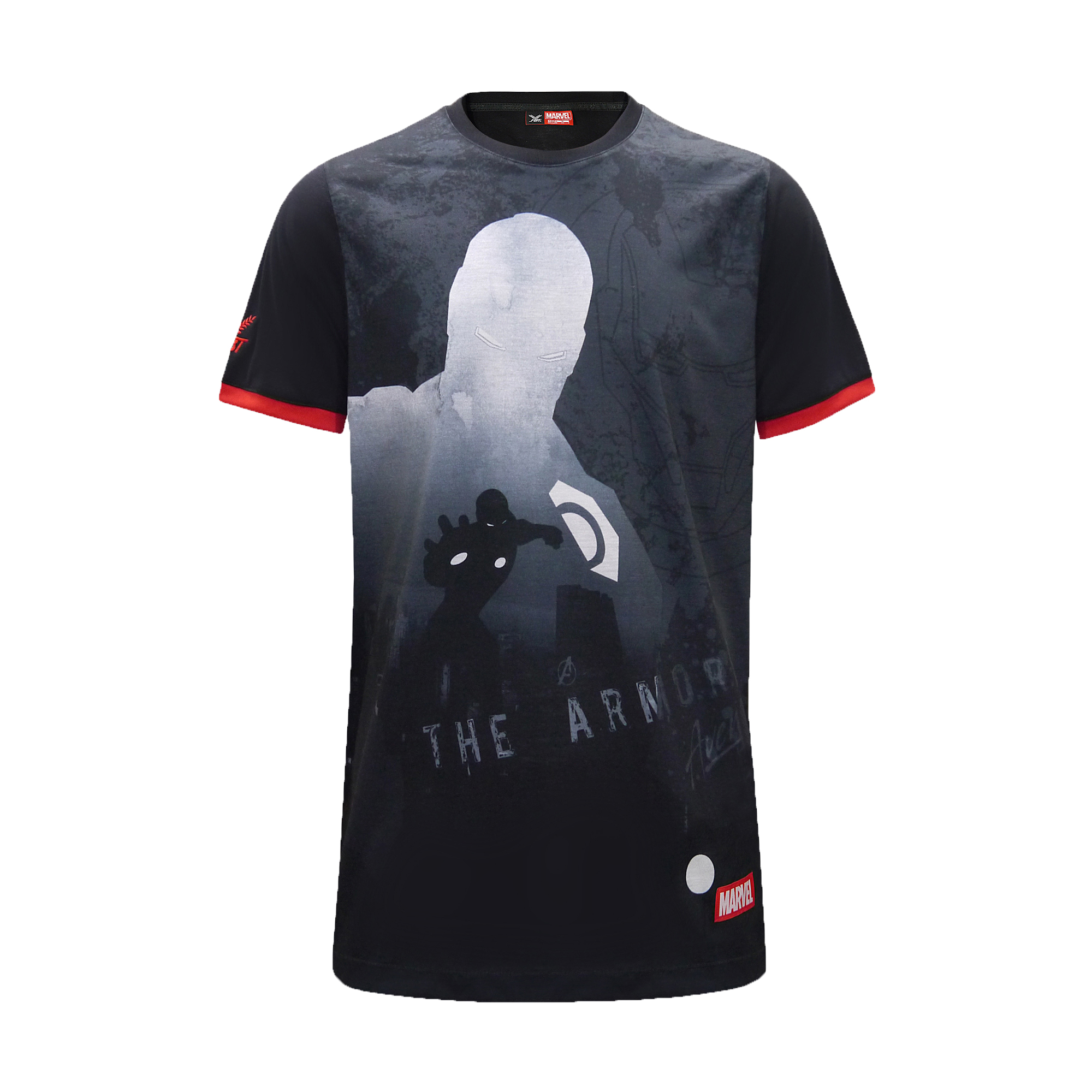 Áo thun nam ngắn tay hoạ tiết Marvel IronMan chính hãng thương hiệu FBT sports  Thái Lan, mã sản phẩm 12T-208