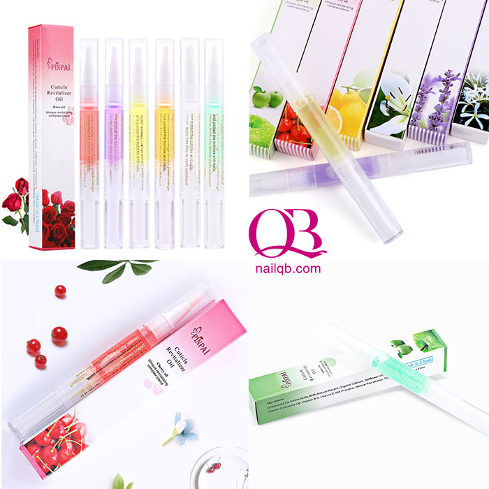 [HCM]Bút tinh dầu dưỡng viền móng hương dâu chanh hoa hồng và hơn 15 hương liệu khác Pinpai 5ml