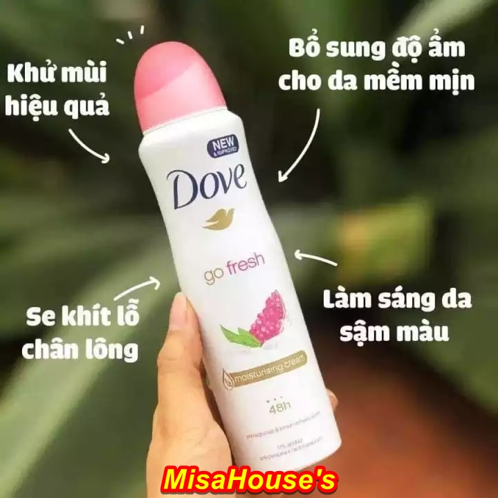 Xịt khử mùi Dove Beauty Finish 48h - Hồng