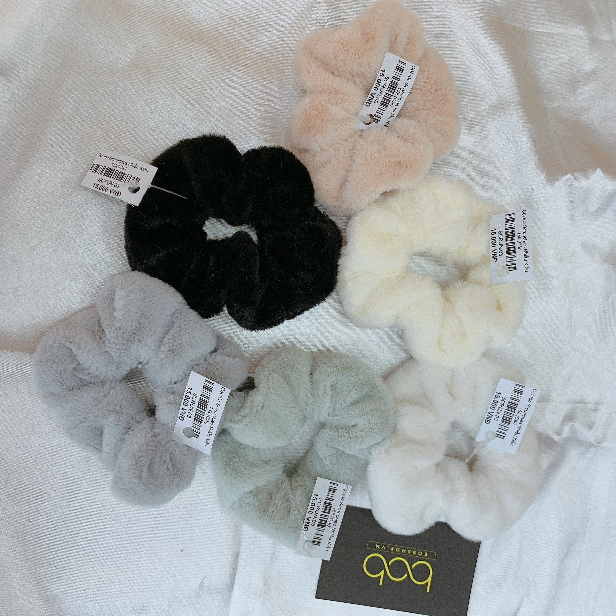 Dây cột tóc Scrunchie nhiều kiểu tùy chọn ngẫu nhiên