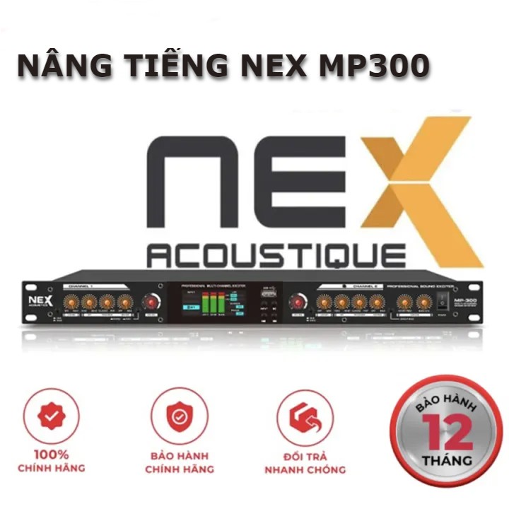 (PHIÊN BẢN MỚI 2024) Nâng Tiếng Karaoke,  Nâng Tiếng Nex MP300 Có Cổng Quang + Bluetooth - Cổng Sub Riêng Biệt - Chỉnh Âm Hay, Chuyên Nghiệp Giúp Tiếng Bass Lực Mạnh, Đầy Đủ Kết Nối , Nâng Cấp Dàn Âm Thanh Siêu Hay Bảo Hành 12 Tháng