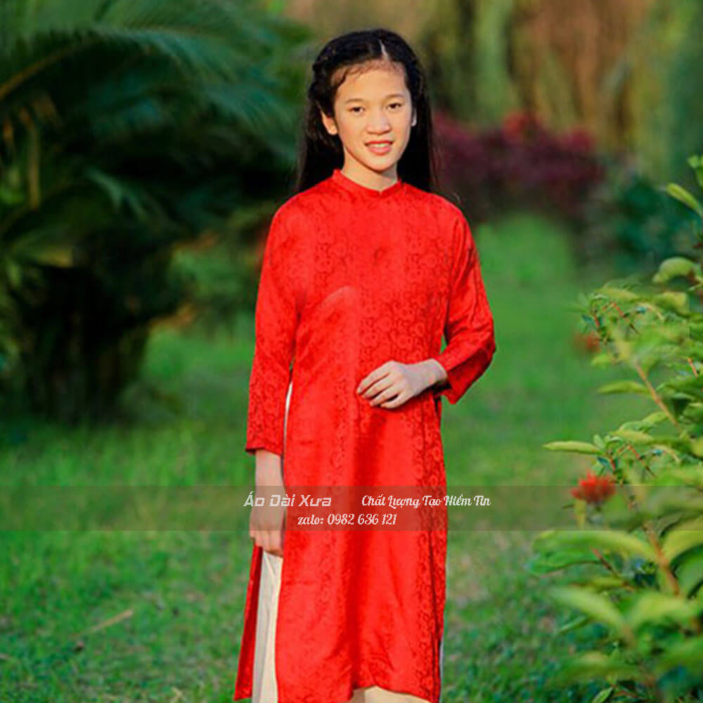 Áo dài bé gái cách tân vs01