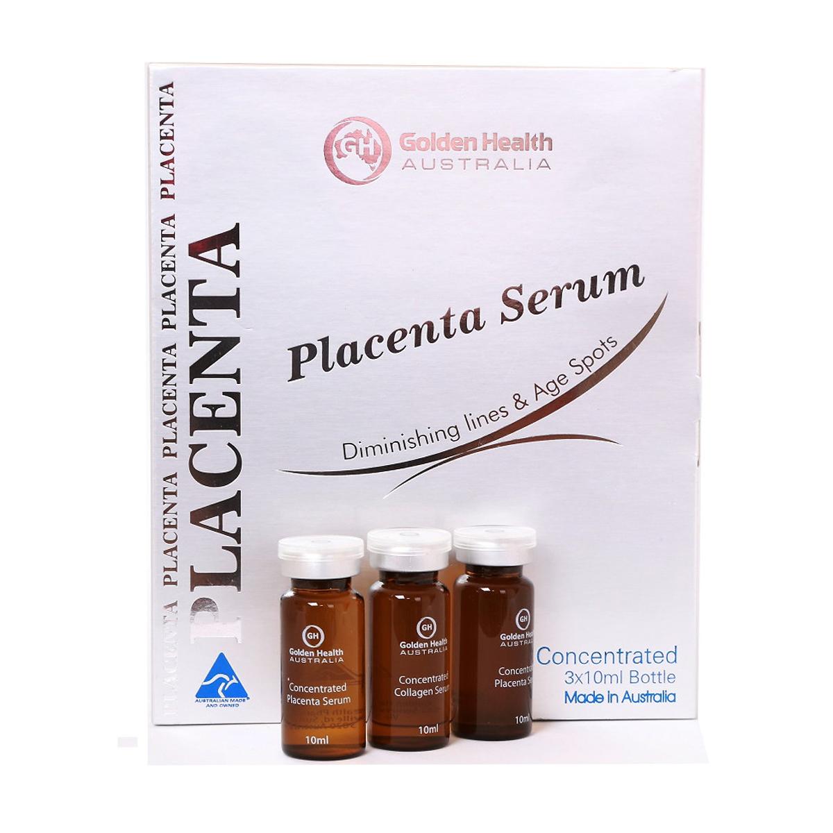 Serum Placenta Golden Health - Tinh chất tái tạo da, trị nám, trẻ hóa da - Pharmacy Bank
