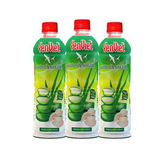 [HCM]LỐC 6 CHAI NƯỚC YẾN NHA ĐAM XANH Yến Việt ( 6 X 450ML )