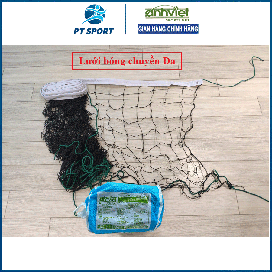 Lưới bóng chuyền da Anh Việt không cáp chính hãng tiêu chuẩn thi đấu - Lưới banh chuyền đạt tiêu chuẩn thi đấu và tập luyện