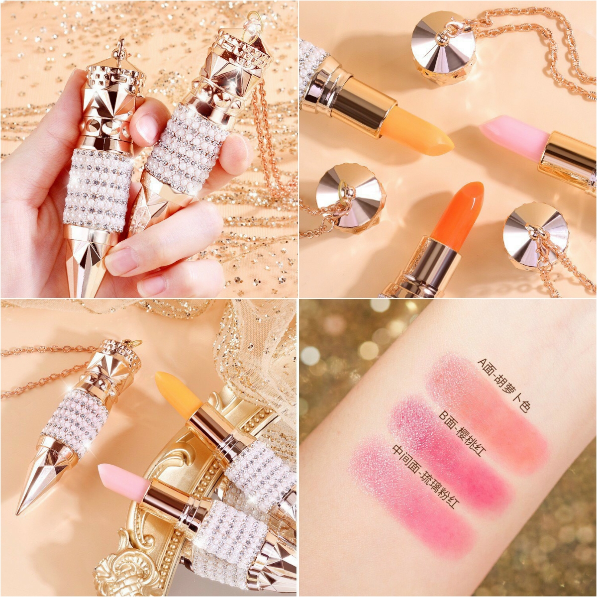 Son gió Nữ Hoàng Queen Golden dây chuyền vàng cao cấp