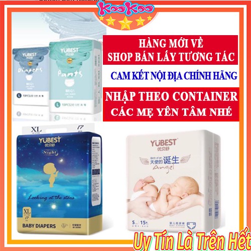 BỈM YUBEST ANGEL/GOLD/CORE/NIGHT NỘI ĐỊA TRUNG DÁN/QUẦN ĐỦ SIZE S90/M84/L78/XL72/XXL66