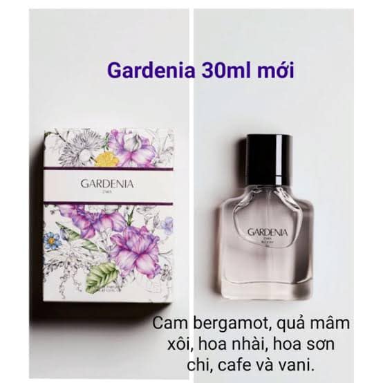Nước hoa zara gardenia EDP 30ml full box
