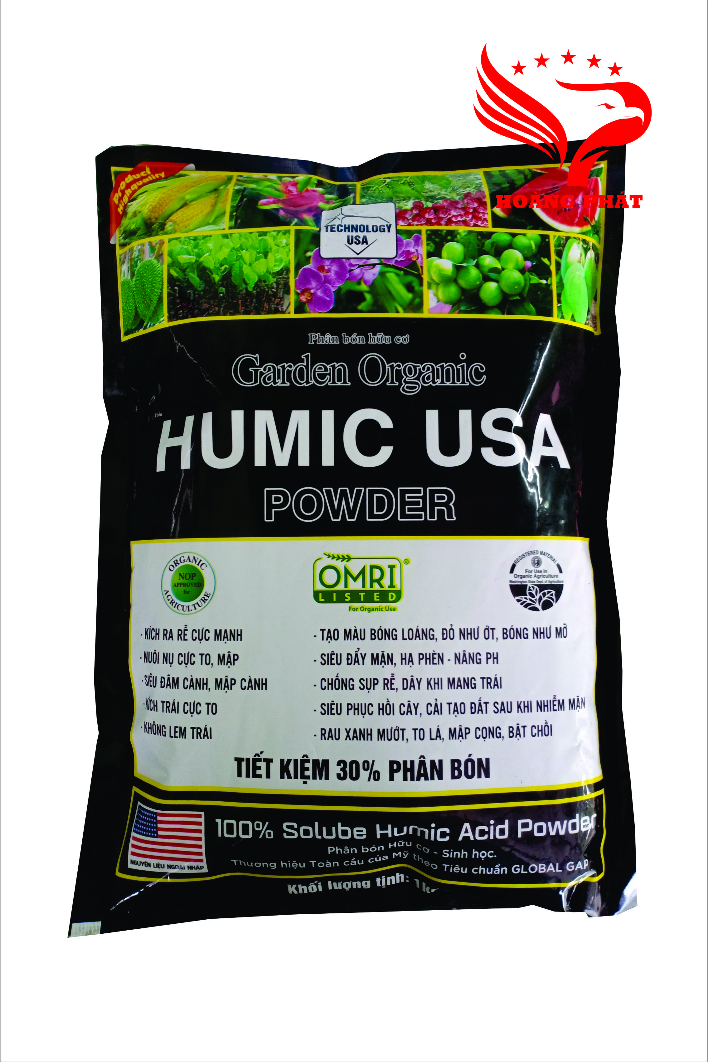 Humic usa 1kg - kích ra rễ cực mạnh - hạ phèn, nâng ph - phục hồi cây, cải tạo đất