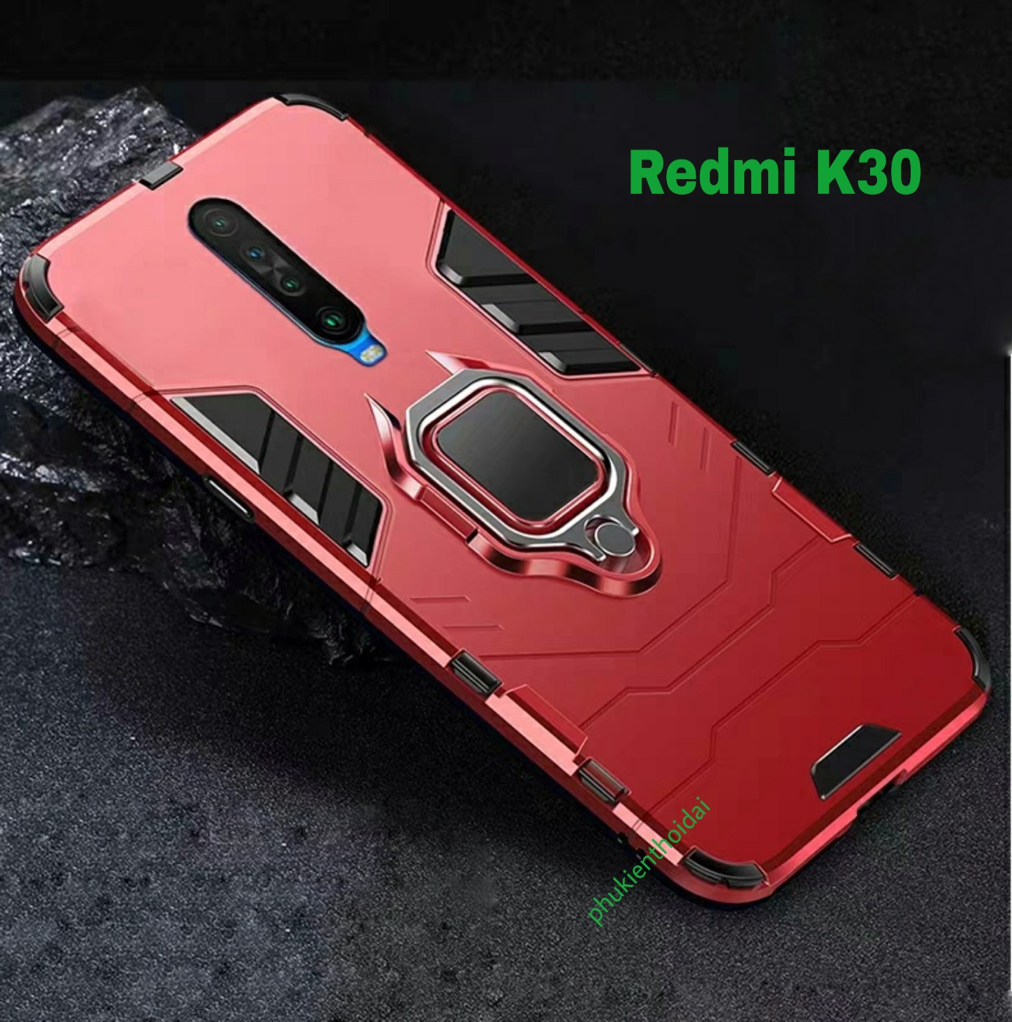 Ốp lưng Xiaomi Redmi K30 K30 5G Iron Man Iring siêu bền cao cấp chống sốc