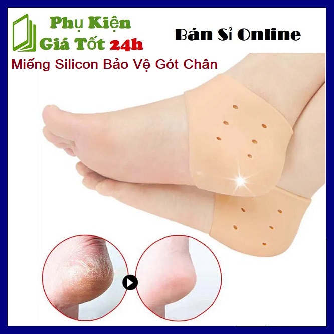 Sét 2 Miếng Silicon Bảo Vệ Chống Nứt Nẻ Gót Chân -  Bộ 2 Chiếc Gót Silicon Tay Sửa Chữa Gót Của Làm Bị Thương Giảm Đau Gót Chân Của Áp Lực Và Bảo Vệ Giày Cao Gót
