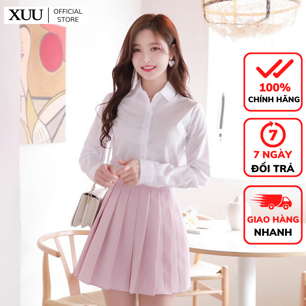 Áo sơ mi nữ trắng cơ bản kiểu dáng bassic truyền thống SM04