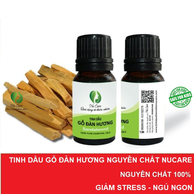 [HCM]Tinh Dầu Đàn Hương Nu Care 10ml duy trì sự tỉnh táo và tập trung trong khi thiền định tăng cường trí nhớ