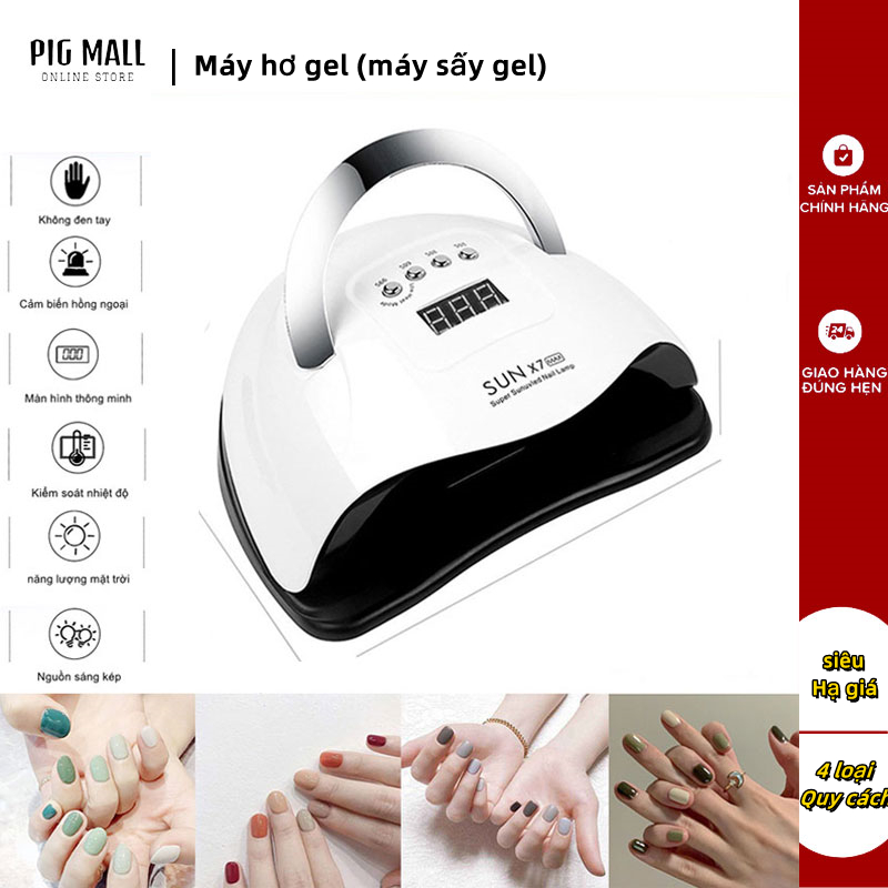 Máy hơ gel đèn led 48w-180w sun 5 - sun x7 max - pig mall
