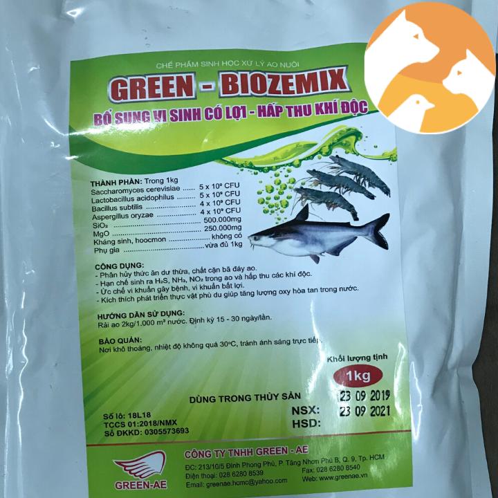 Green Biozemix [1 kg] Chế phẩm xử lý ao nuôi, bể cá