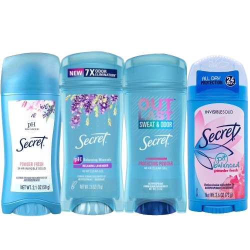 Lăn khử mùi nữ secret clear 73gr 24h hương lavender / lăn khử mùi nữ secret balanced powder fresh -- pegastore
