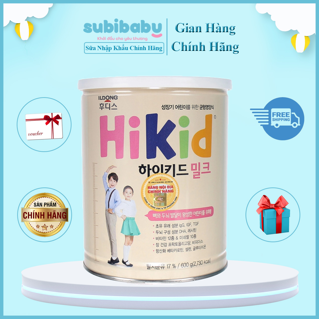 Sữa hikid - hàn quốc vị vani