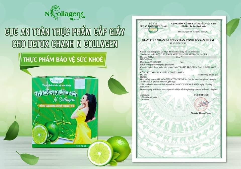 Trà hỗ trợ giảm cân n'collagen - bán lẻ