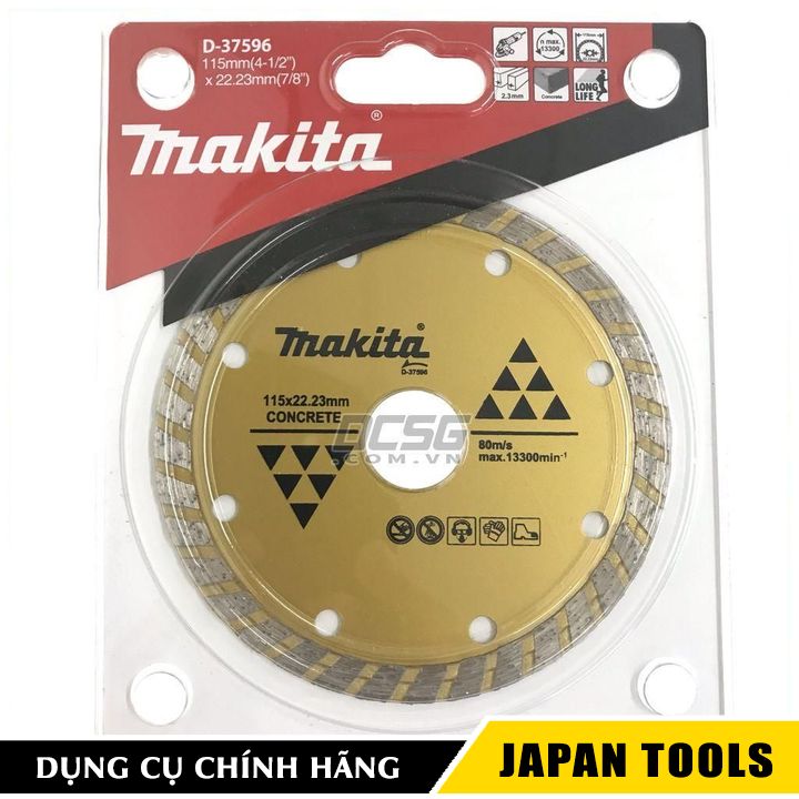 Lưỡi cắt kim cương phân đoạn 22.23x115mm makita d-37596 | japan tools