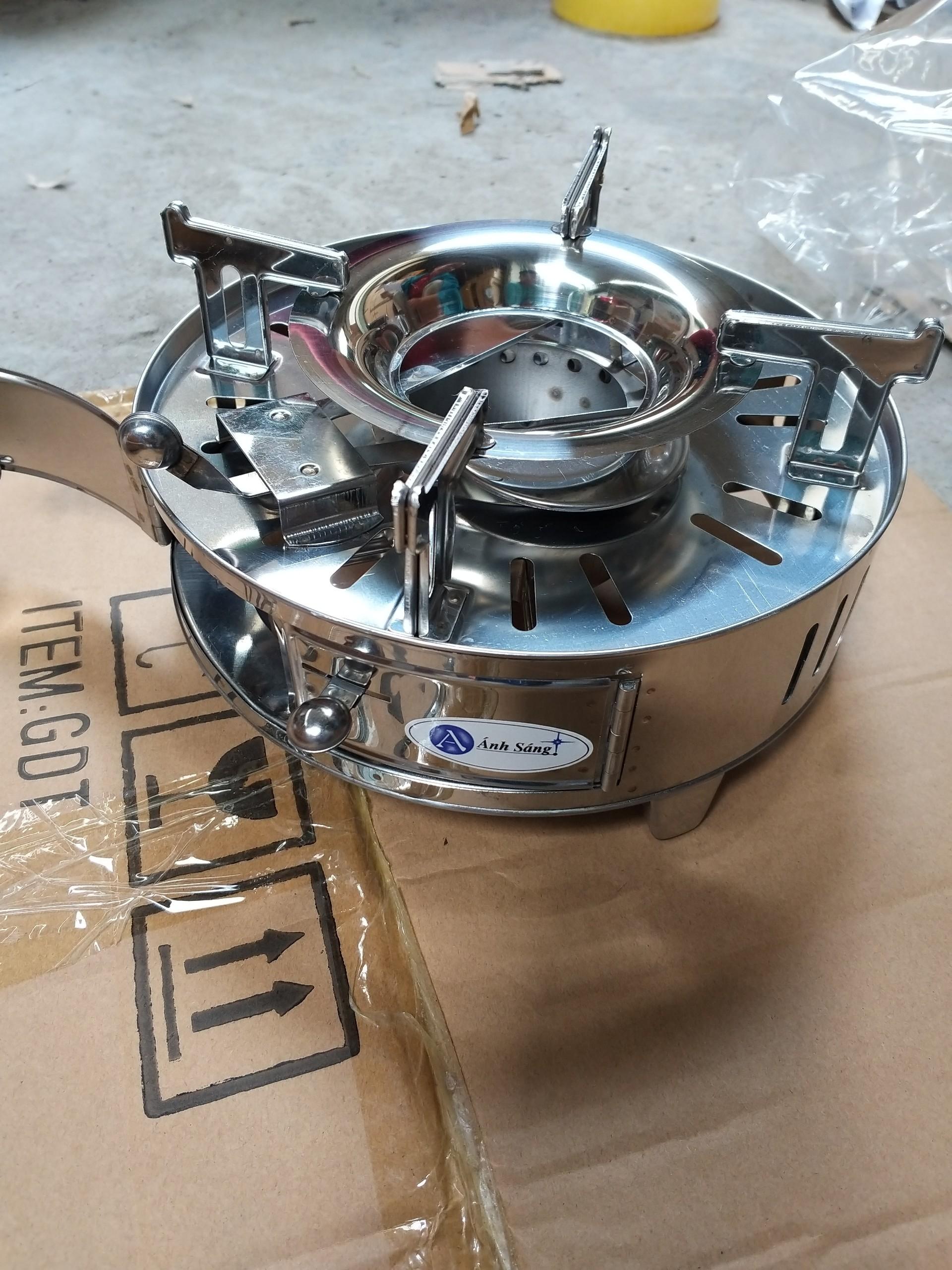 Bếp cồn inox cao cấp có chắn gió