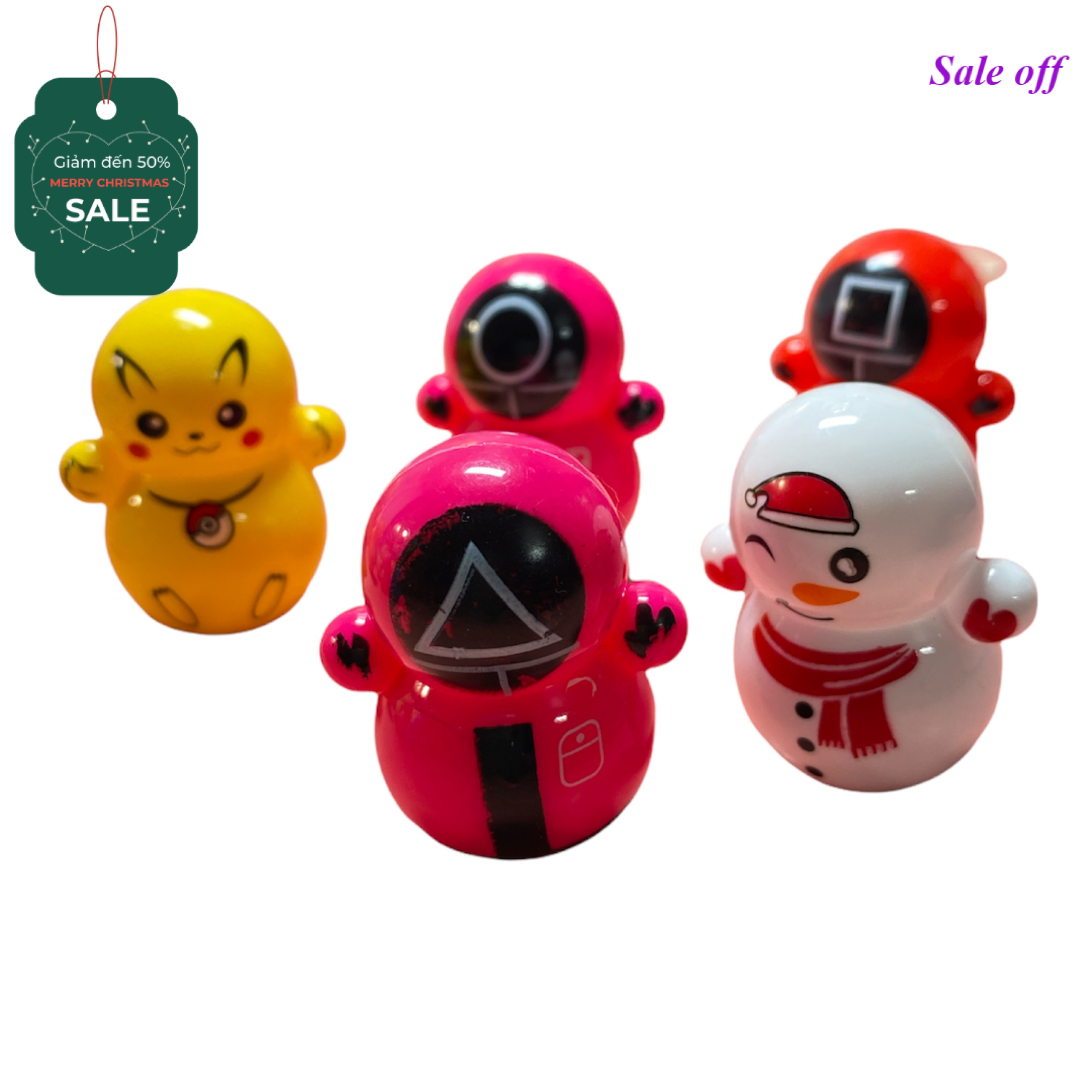Đồ chơi lật đật hoạt hình dễ thương giải tỏa căng thẳng 2021 lật đật mini squid game - lật đật mô hình trò chơi con mực 2021 cho mọi lứa tuổi