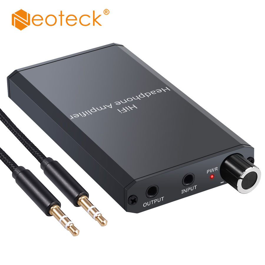 Neoteck Neoteck 16-300Ω Black Portable Audio HIFI Headphone Amplifier Mini High Fidelity Earphone AMP With Audio USB Cables