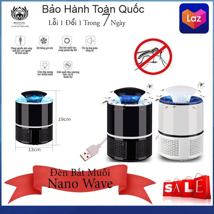 Đèn bắt muỗi thông minh, nhỏ gọn, tiện dụng - Bắt côn trùng hiệu quả