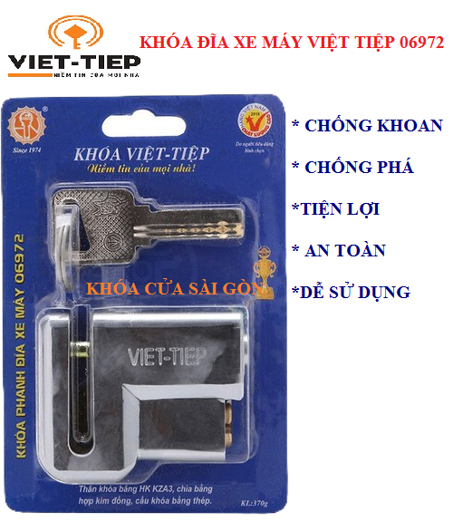 Khóa đĩa xe máy chống trôm Việt Tiệp 06972