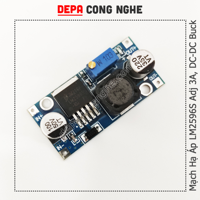 Mạch hạ áp dc-dc lm2596 3a, module nguồn giảm áp lm2596s 3a