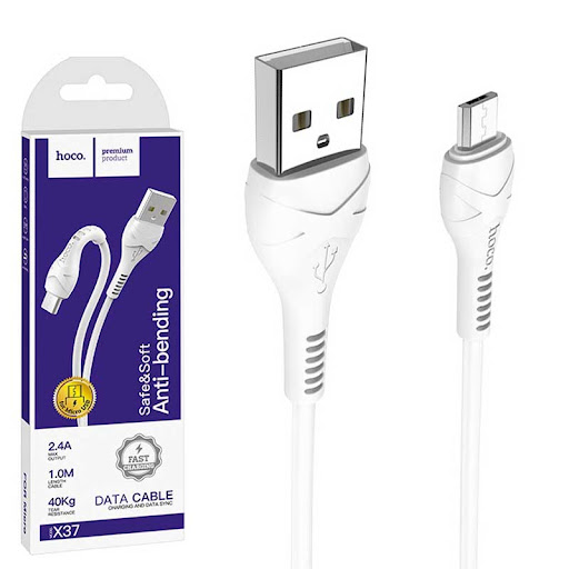 5 sợi cáp sạc 2.4a micro hoco x37 dài 1m