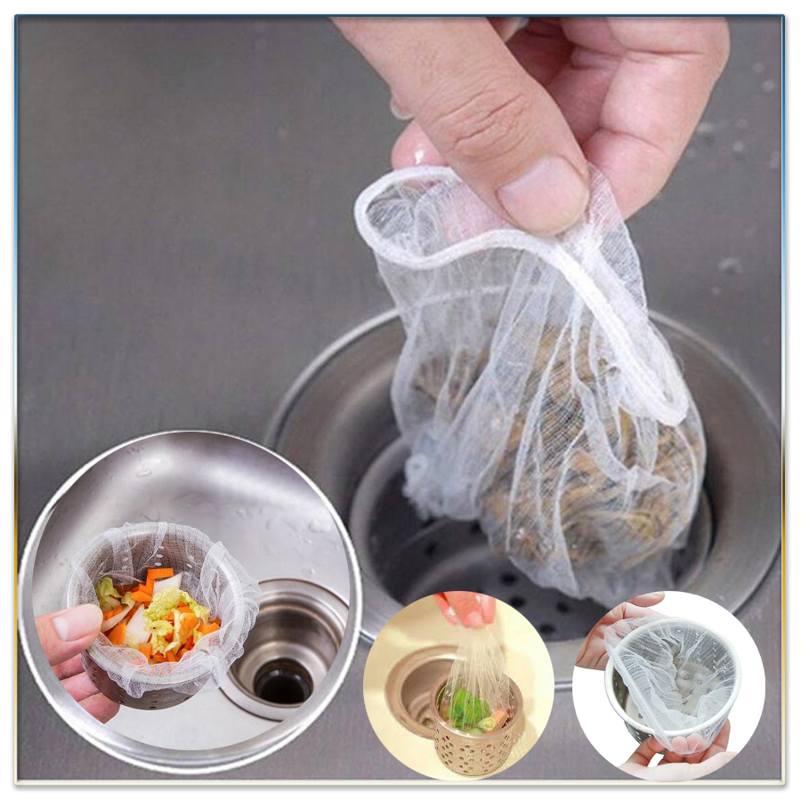Combo 100-500 Túi lọc rác bồn rửa chén bát siêu rẻ- Loại 1 có chun chắc chắn