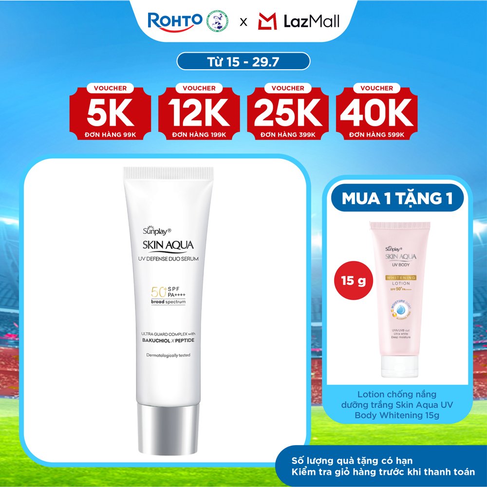 Kem chống nắng dưỡng da chuyên sâu dạng serum Skin Aqua UV Defense Duo Serum 30g