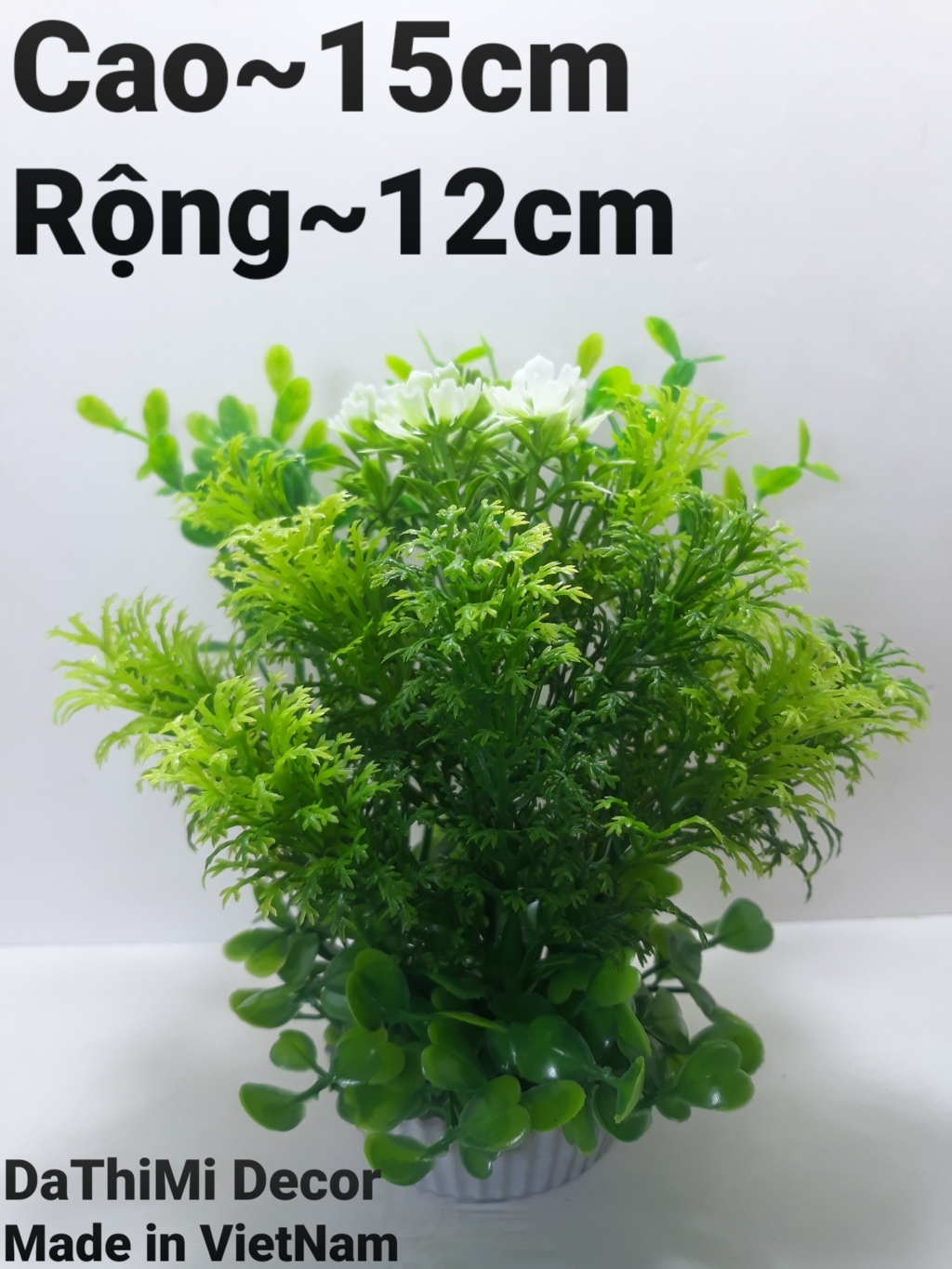 Cây cỏ nhựa , cây rong nhựa 3 tầng trang trí hồ cá, bể cá, tiểu cảnh, bàn làm việc, bàn học.