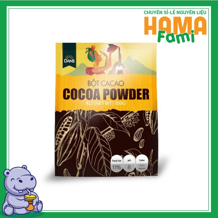 Bột Cacao Dans thượng hạng Gói 500g