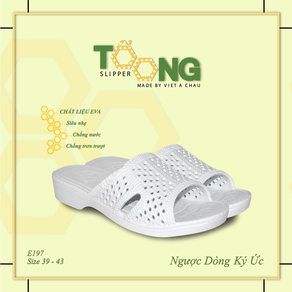 Dép tổ ong ĐEN TRẮNG nhựa EVA siêu bền siêu nhẹ chống trơn trượt đế dày FORM LỚN ĐẶT LÙI 1-2 SIZE Dép Nam Nữ Nhiều Màu Sắc