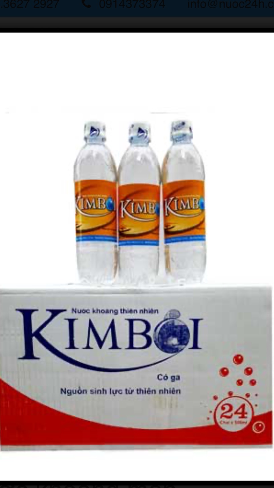 Nước khoáng nước Ngọt có Ga Kim BOi