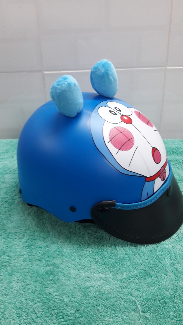 Nón bảo hiểm thời trang doreamon