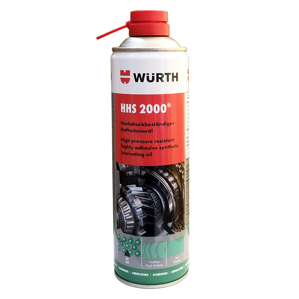 Chai xịt mỡ bôi trơn wurth adhesive lubricant hhs 2000 500ml