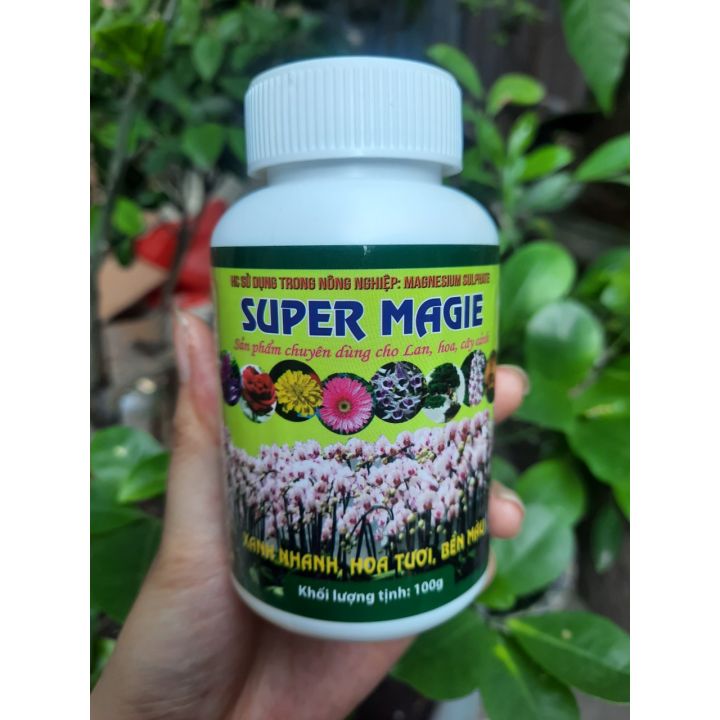 Phân bón Super Magie - CHUYÊN DÙNG CHO LAN - HOA CÂY CẢNH - CHAI 100GR