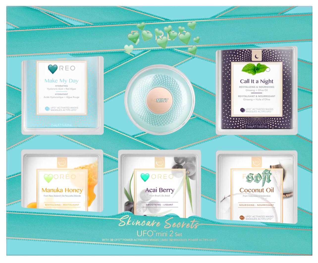 - máy đắp mặt nạ fo reo ufo min! 2 xanh mint - kiss cosmetics