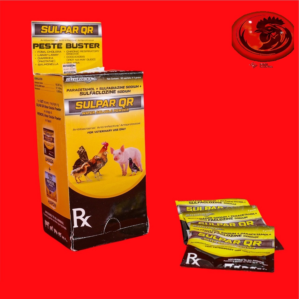 Combo 4 gói sulpar qr power cầu trung, phân máu cho gà đá
