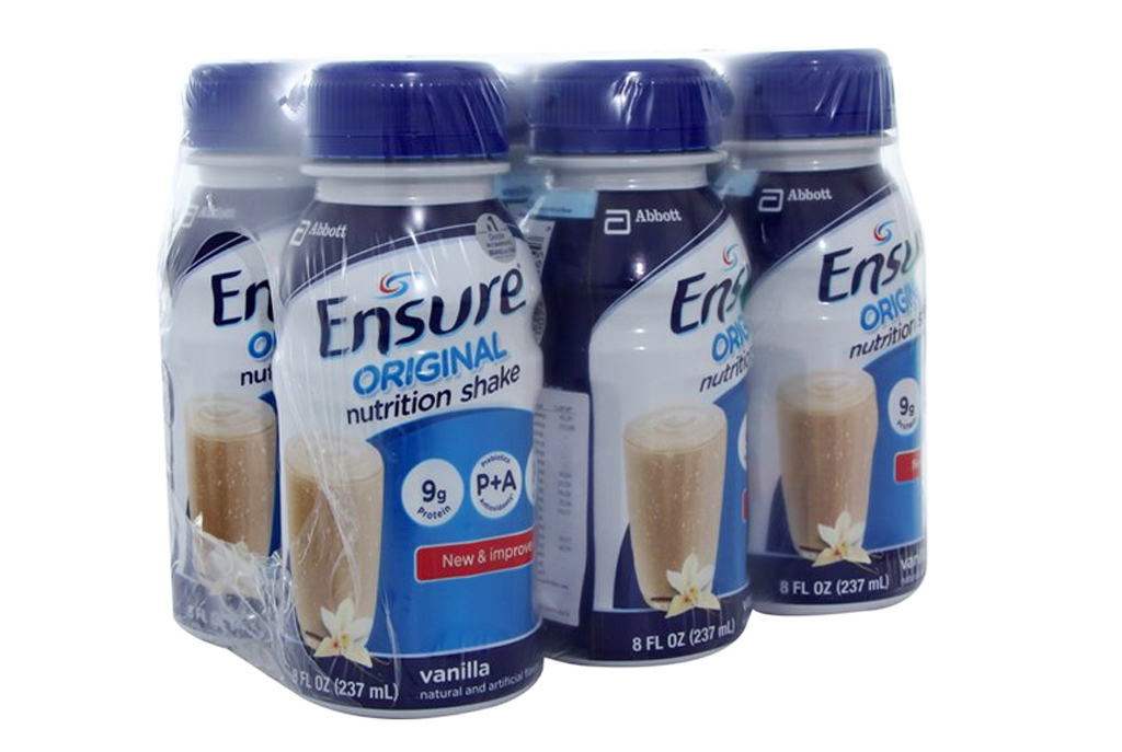 Lốc 6 chai Sữa nước Ensure Original hương vani 237ml